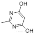 4,6-Dihidroksi-2-metilpirimidin CAS 1194-22-5